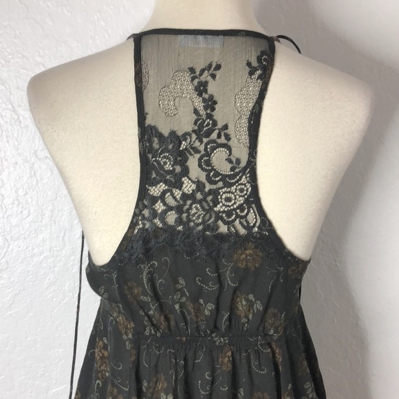 Intimately Free People Blk Lace Trimmed Long Tank - Picture 5 of 9